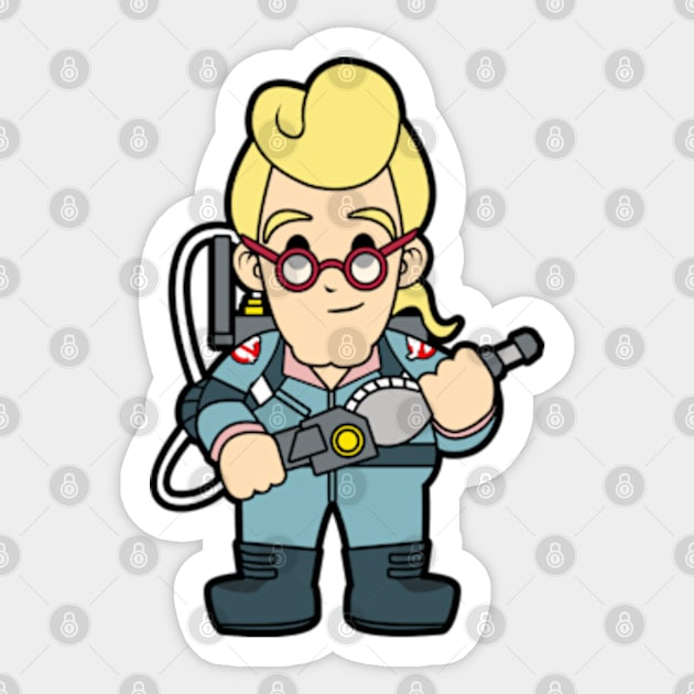 Egon Spengler Ghostbusters Chibi Sticker by mighty corps studio